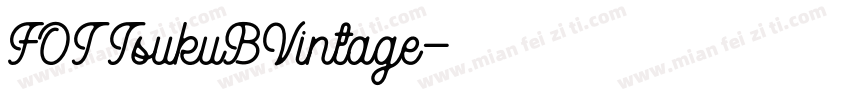 FOT TsukuBVintage字体转换